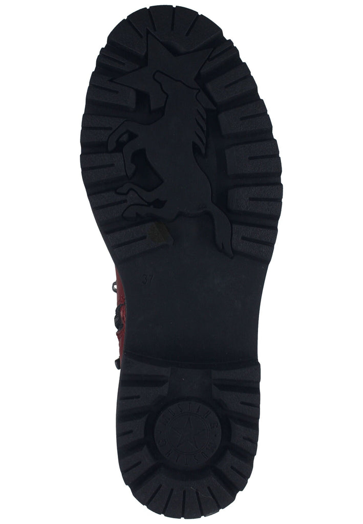 Mustang Stiefelette Lederimitat Rot