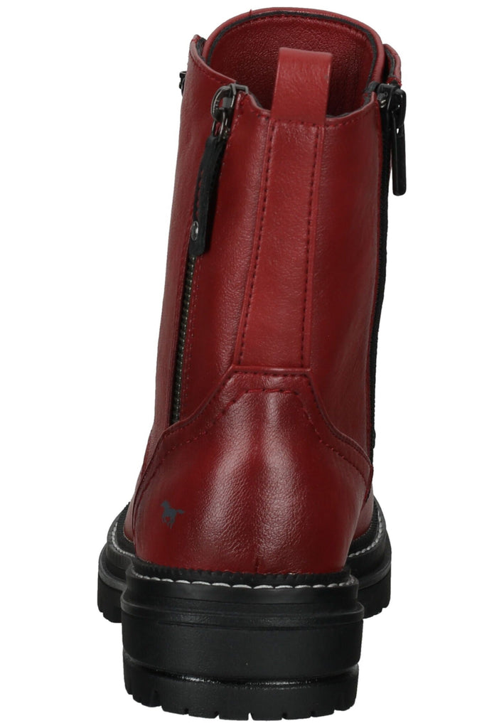 Mustang Stiefelette Lederimitat Rot