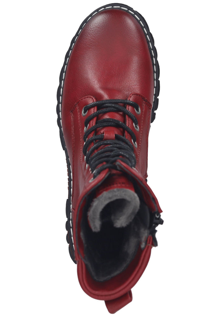 Mustang Stiefelette Lederimitat Rot