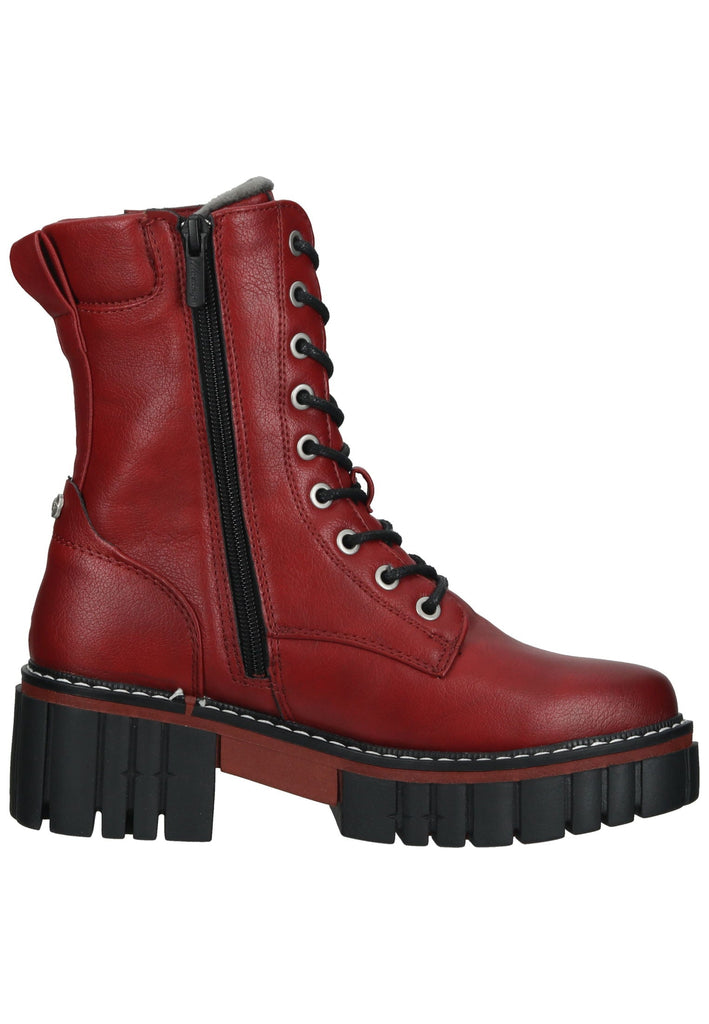 Mustang Stiefelette Lederimitat Rot