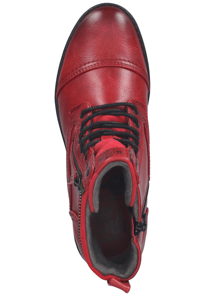 Mustang Stiefelette Lederimitat Rot