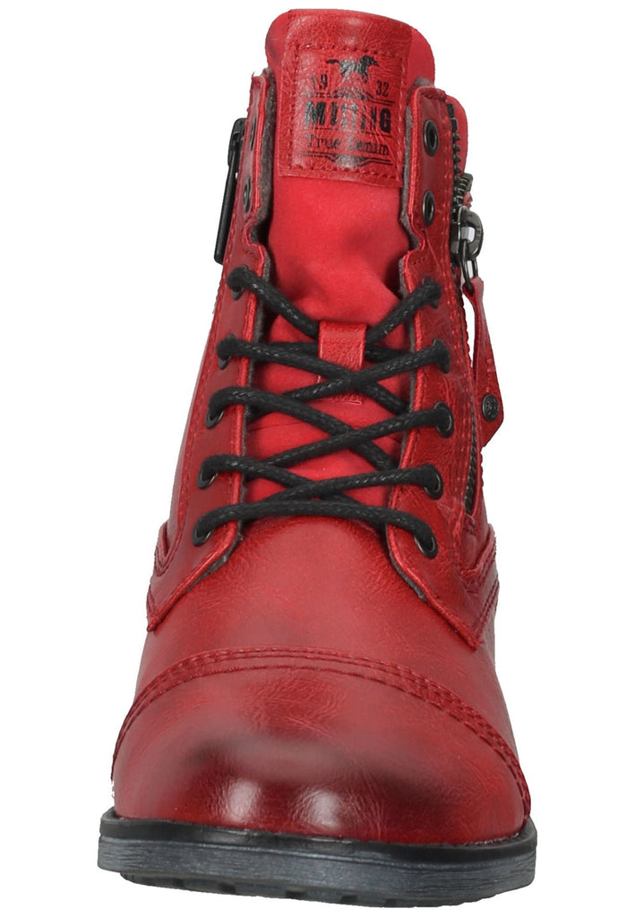 Mustang Stiefelette Lederimitat Rot