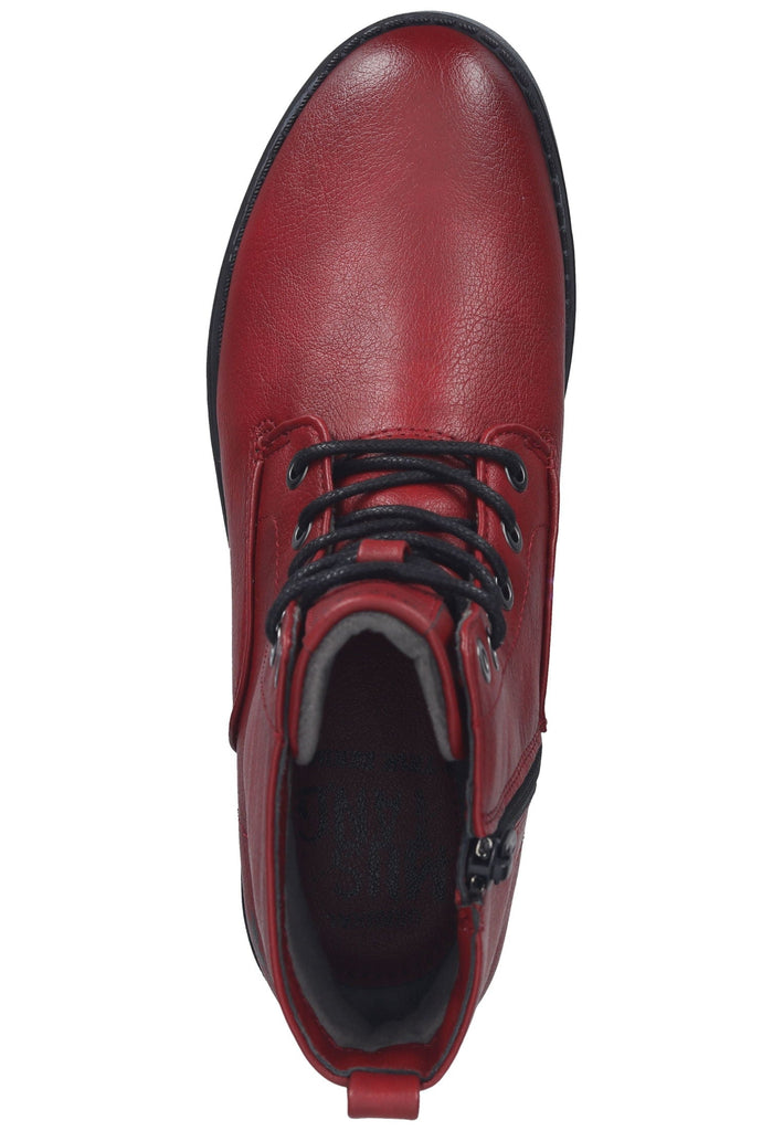 Mustang Stiefelette Lederimitat Rot