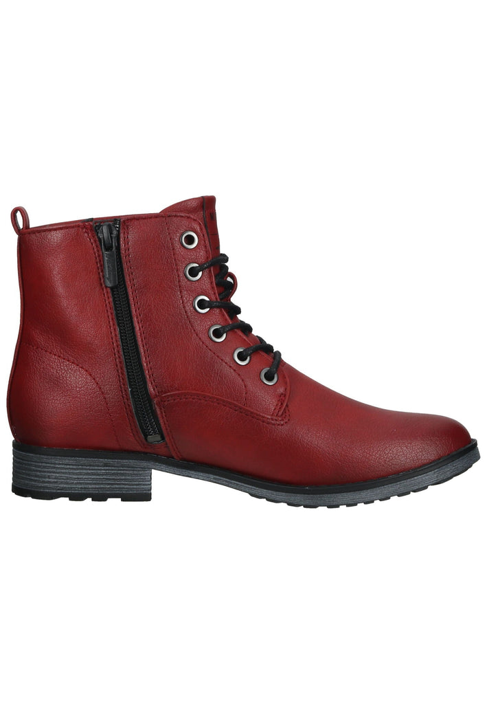 Mustang Stiefelette Lederimitat Rot