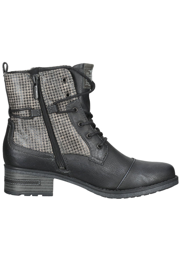 Mustang Stiefelette Lederimitat Schwarz