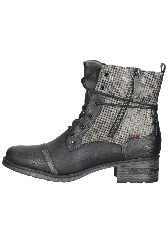 Mustang Stiefelette Lederimitat Schwarz