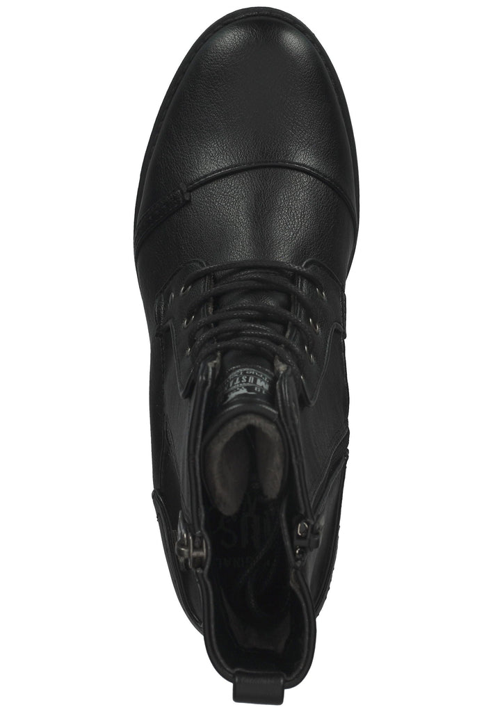 Mustang Stiefelette Lederimitat Schwarz