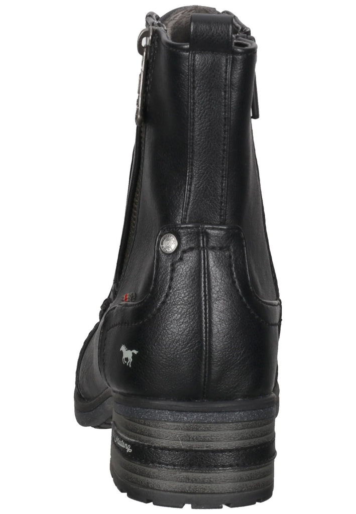 Mustang Stiefelette Lederimitat Schwarz