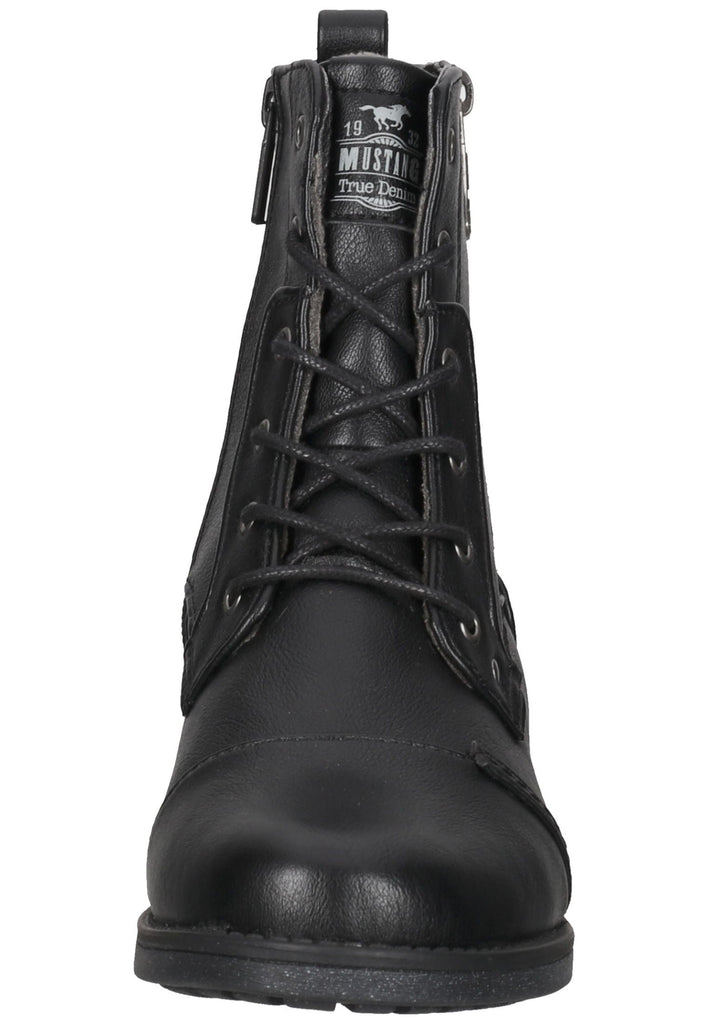 Mustang Stiefelette Lederimitat Schwarz