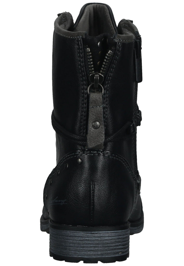 Mustang Stiefelette Lederimitat Schwarz