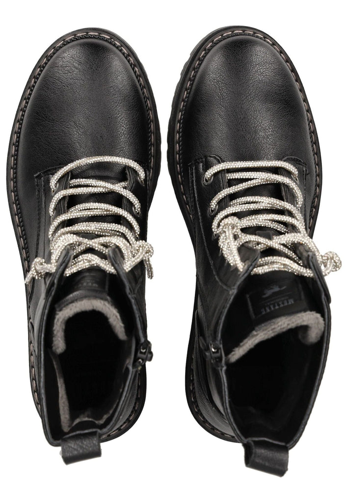Mustang Stiefelette Lederimitat Schwarz