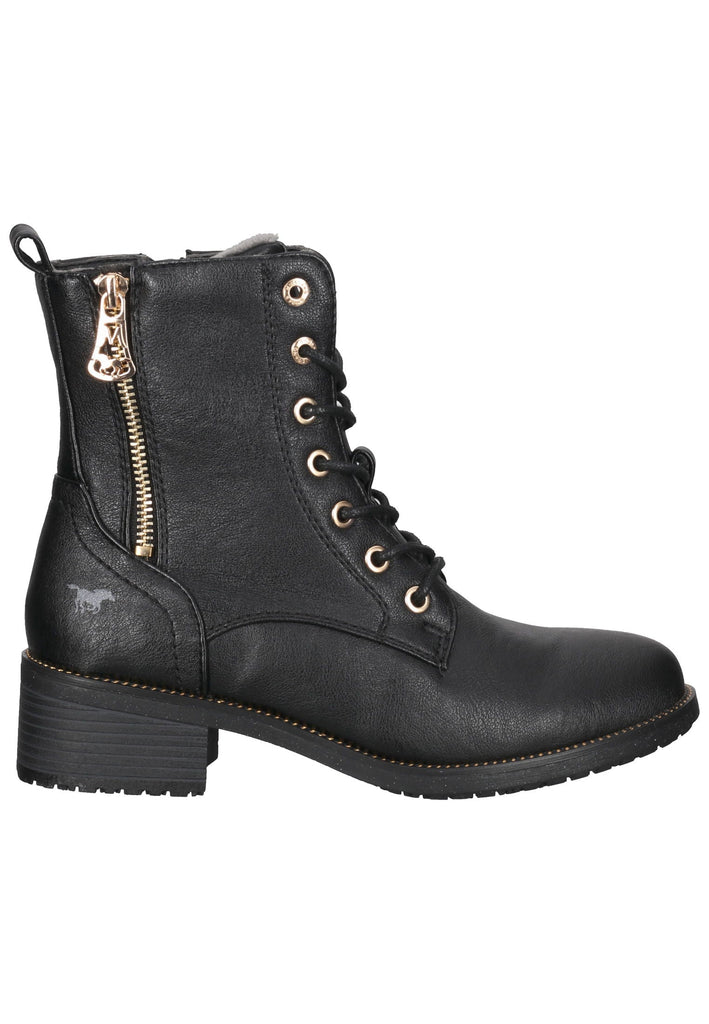 Mustang Stiefelette Lederimitat Schwarz