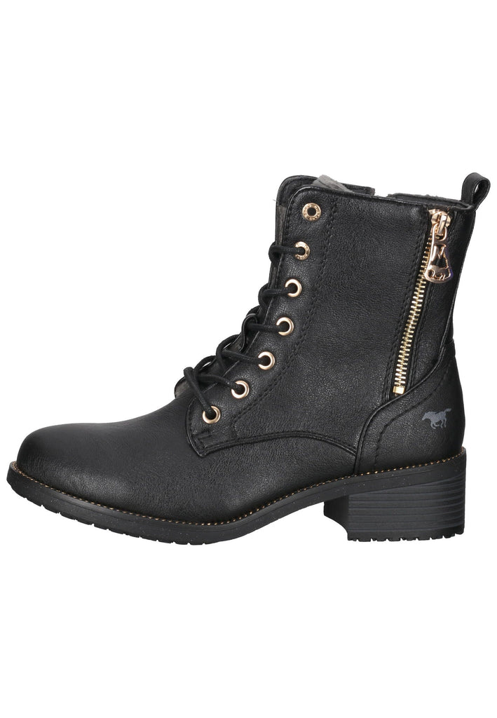 Mustang Stiefelette Lederimitat Schwarz