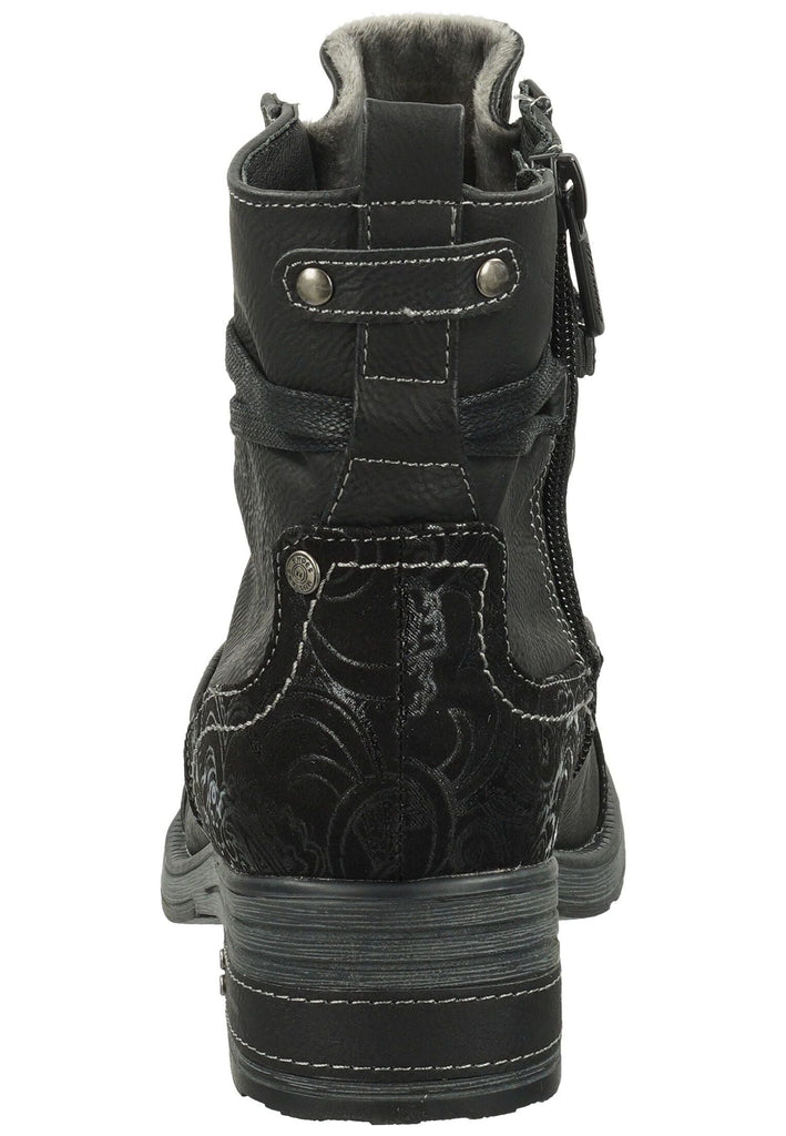 Mustang Stiefelette Lederimitat Schwarz