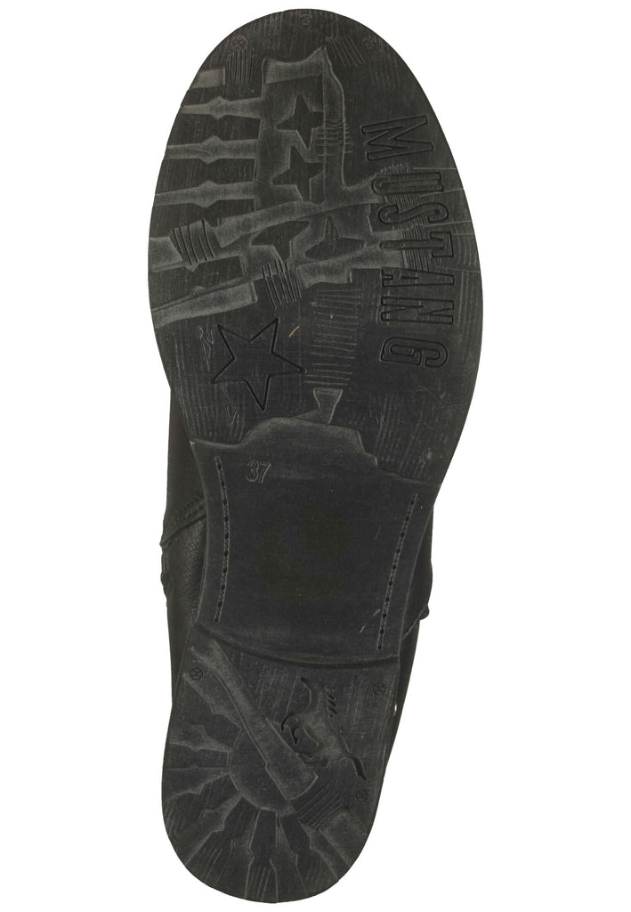 Mustang Stiefelette Lederimitat Schwarz