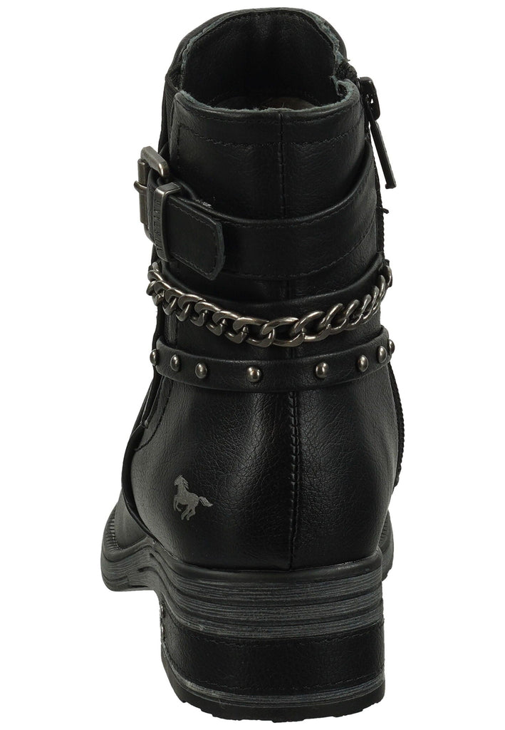 Mustang Stiefelette Lederimitat Schwarz