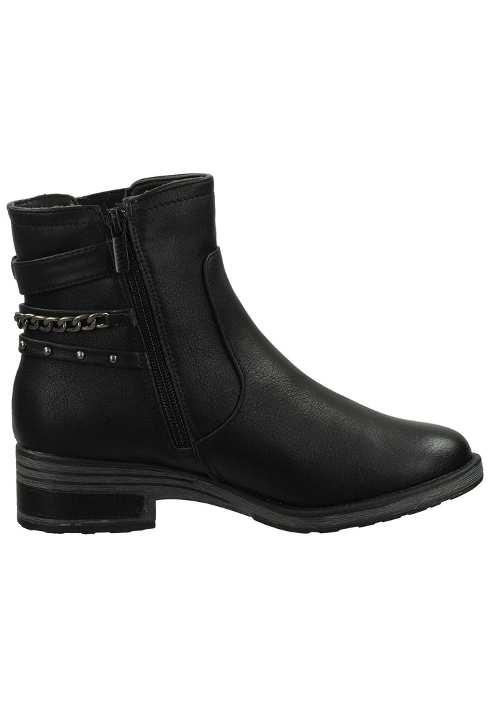 Mustang Stiefelette Lederimitat Schwarz