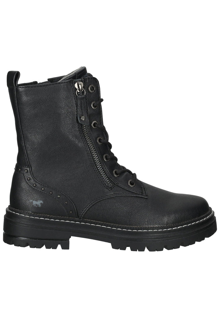 Mustang Stiefelette Lederimitat Schwarz
