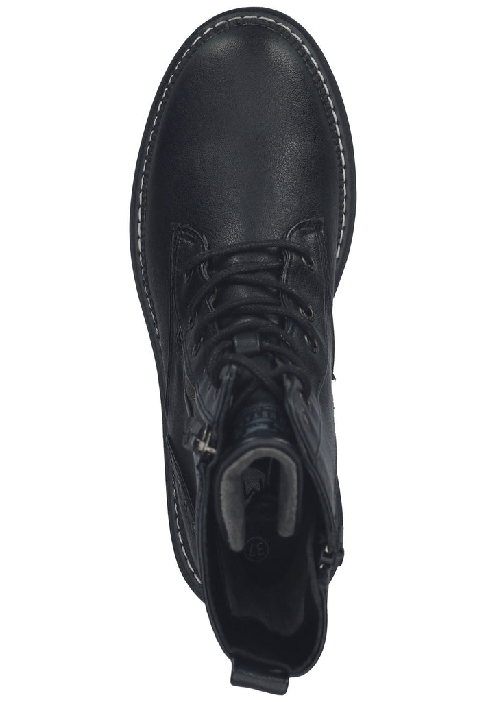 Mustang Stiefelette Lederimitat Schwarz