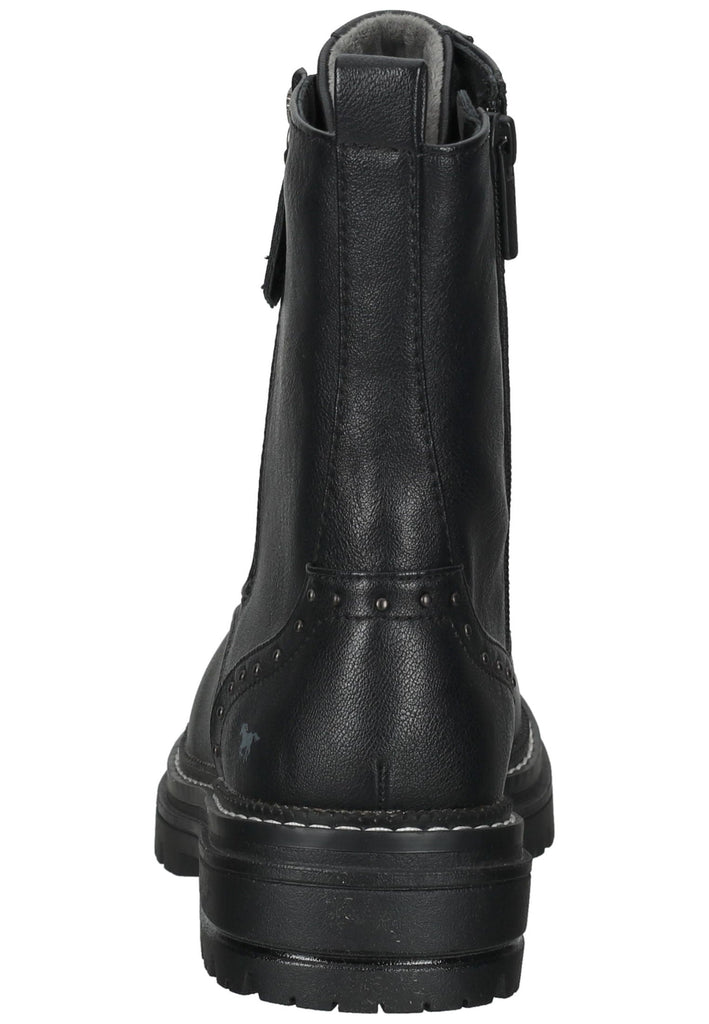 Mustang Stiefelette Lederimitat Schwarz