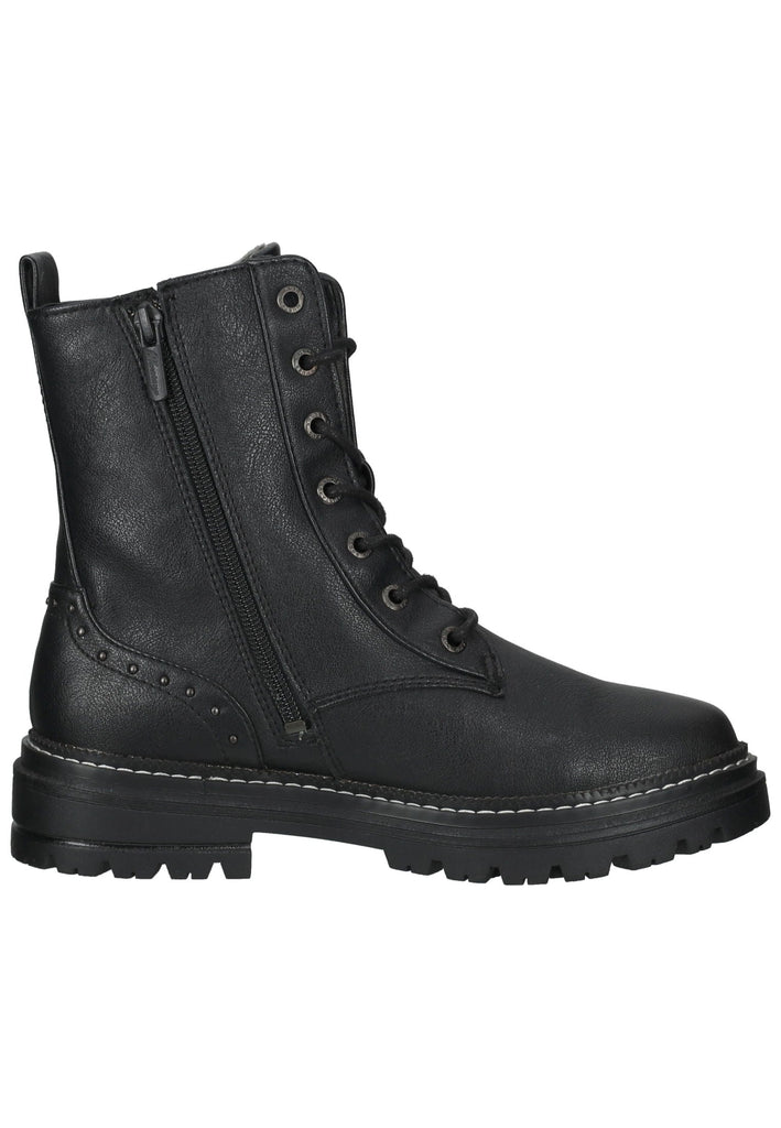 Mustang Stiefelette Lederimitat Schwarz