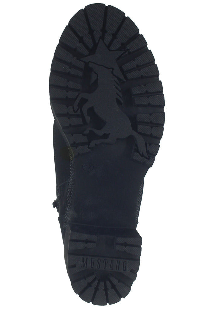 Mustang Stiefelette Lederimitat Schwarz