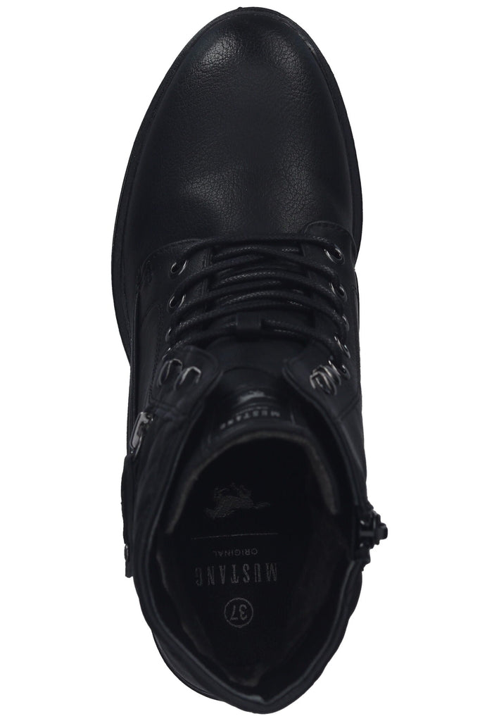 Mustang Stiefelette Lederimitat Schwarz