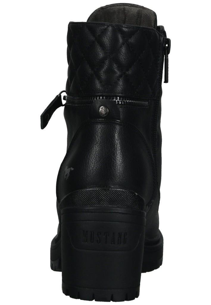 Mustang Stiefelette Lederimitat Schwarz