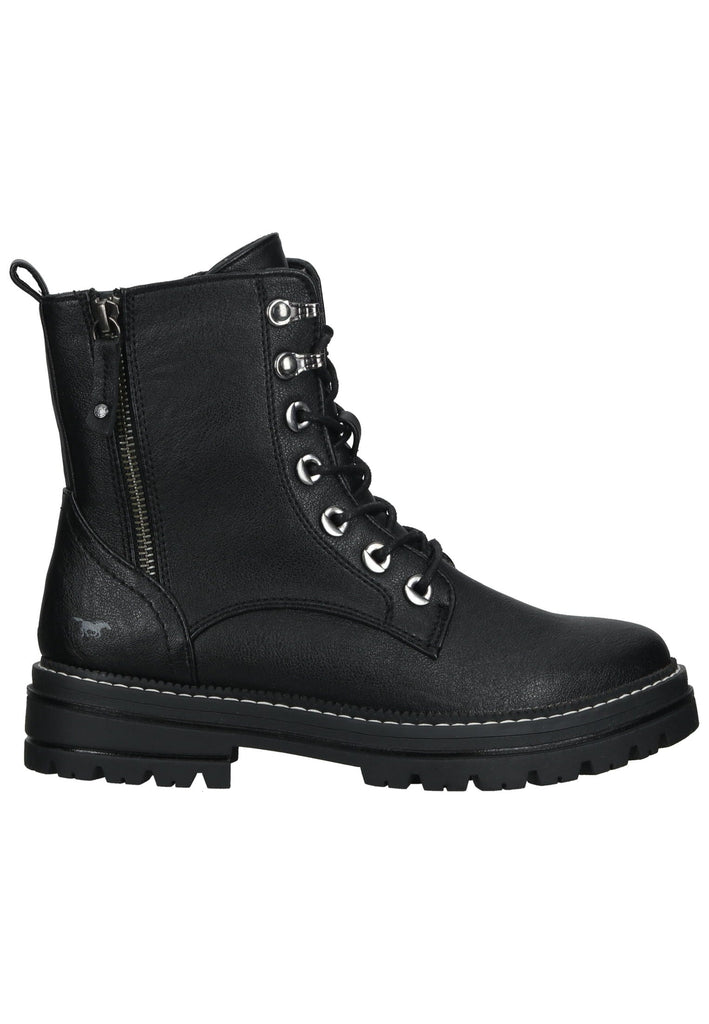 Mustang Stiefelette Lederimitat Schwarz