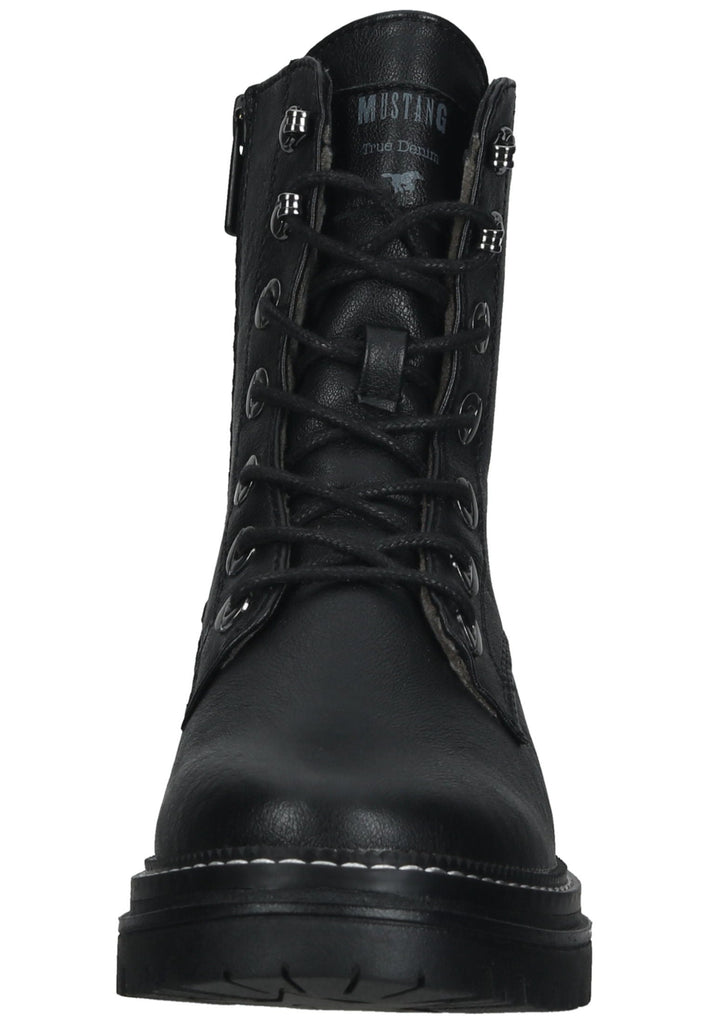 Mustang Stiefelette Lederimitat Schwarz