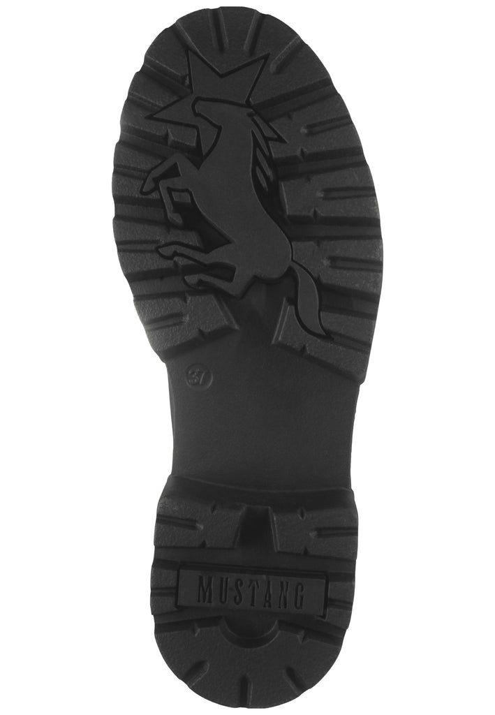 Mustang Stiefelette Lederimitat Schwarz