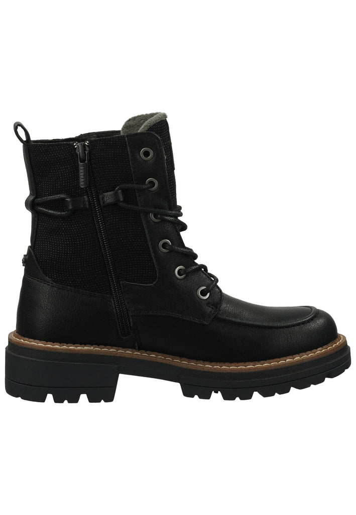 Mustang Stiefelette Lederimitat Schwarz