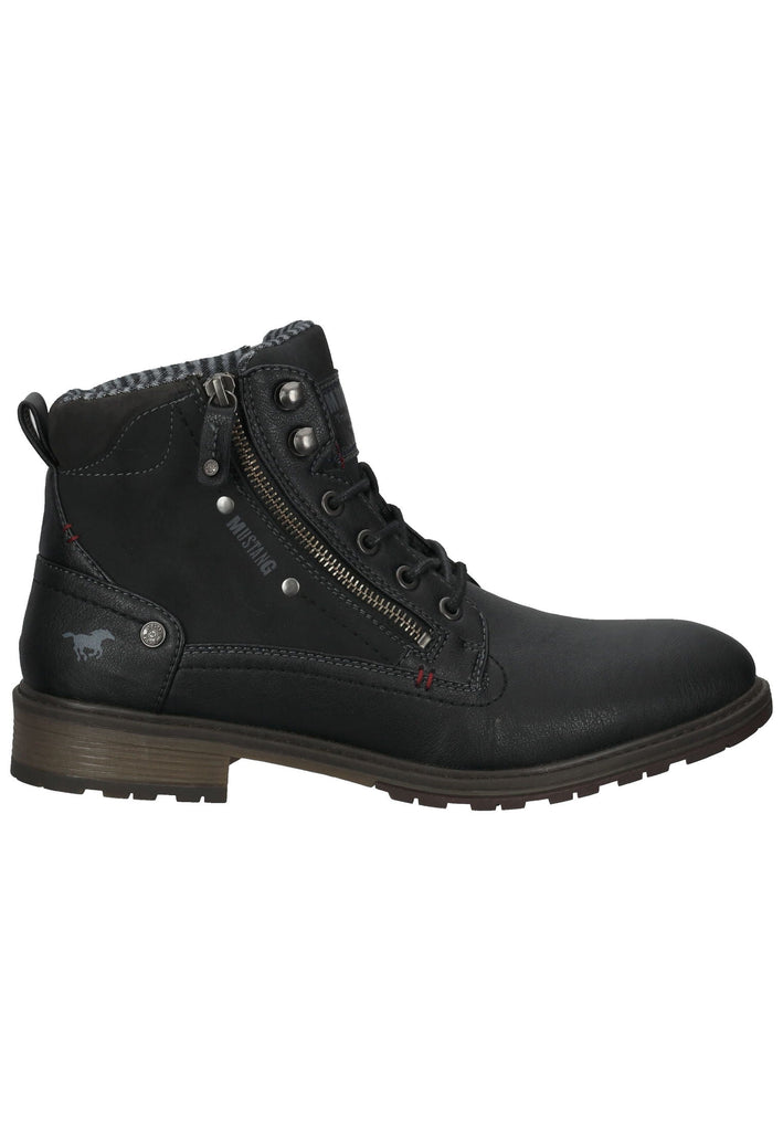 Mustang Stiefelette Lederimitat Schwarz