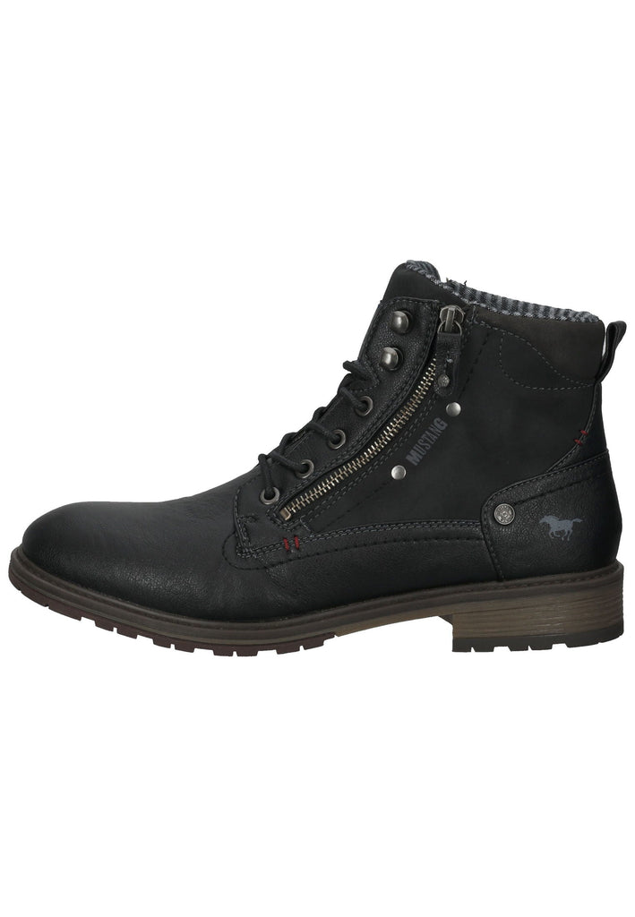 Mustang Stiefelette Lederimitat Schwarz