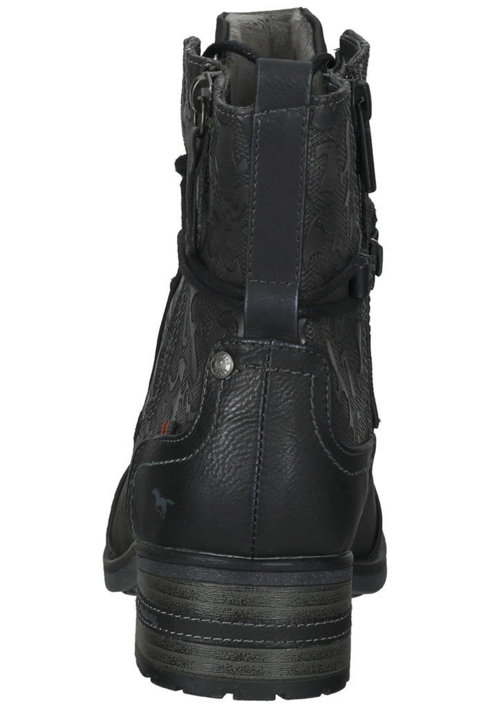 Mustang Stiefelette Lederimitat Schwarz