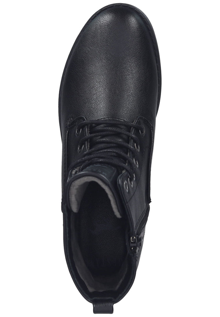 Mustang Stiefelette Lederimitat Schwarz