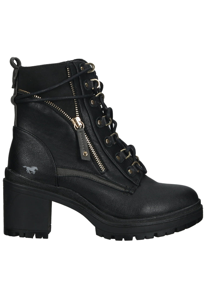 Mustang Stiefelette Lederimitat Schwarz