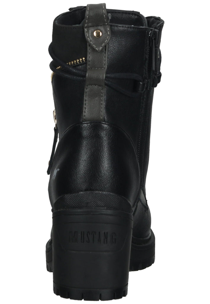 Mustang Stiefelette Lederimitat Schwarz