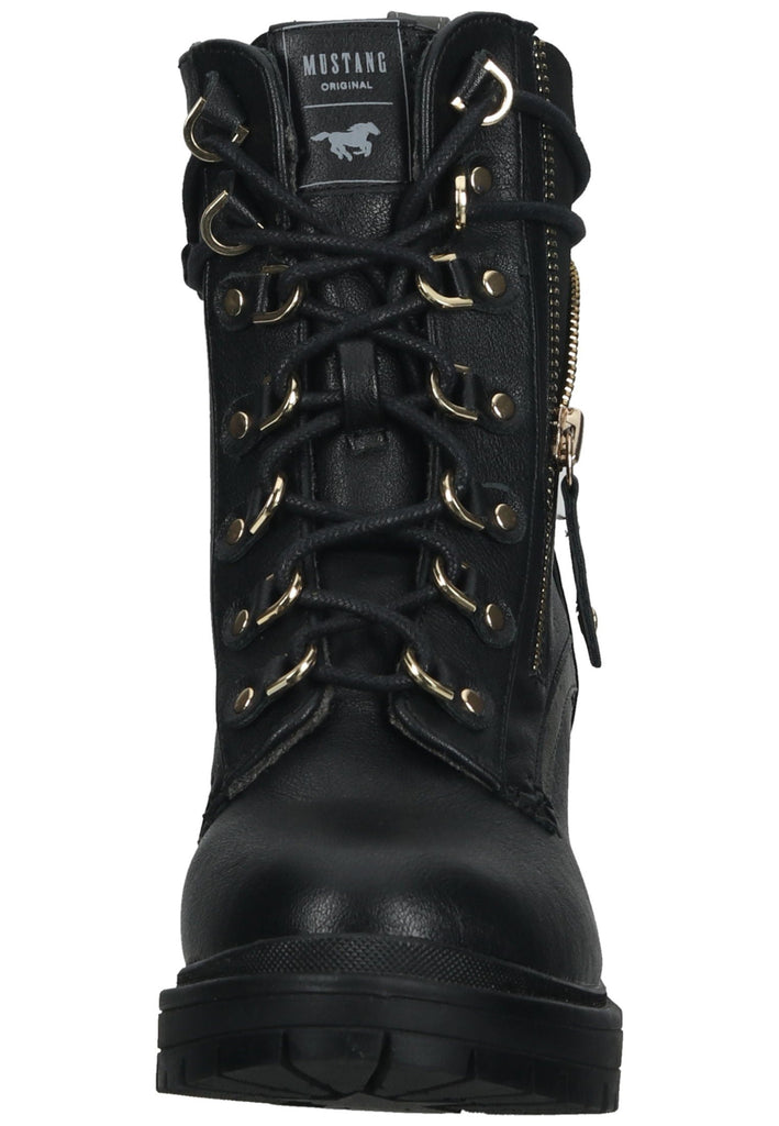 Mustang Stiefelette Lederimitat Schwarz