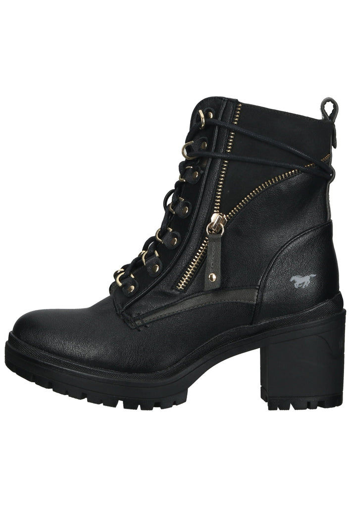 Mustang Stiefelette Lederimitat Schwarz