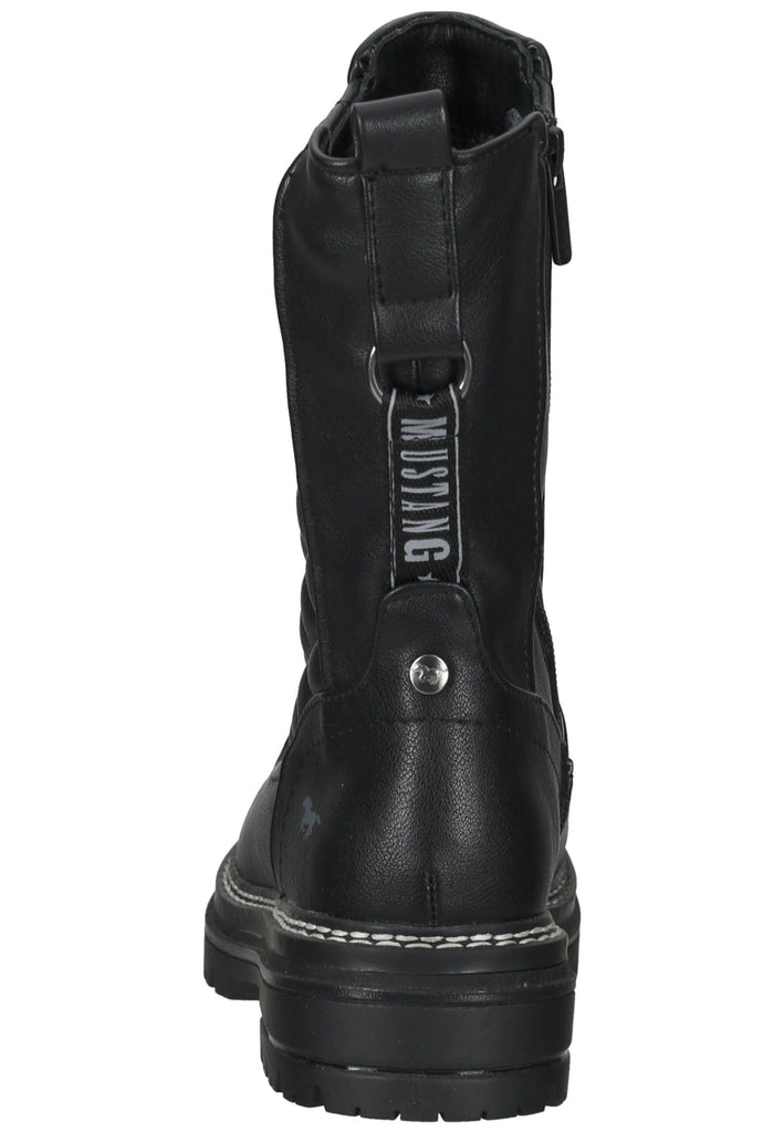 Mustang Stiefelette Lederimitat Schwarz