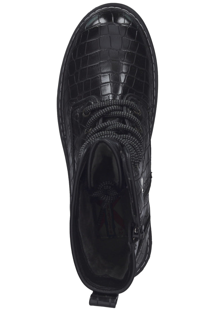 Mustang Stiefelette Lederimitat Schwarz