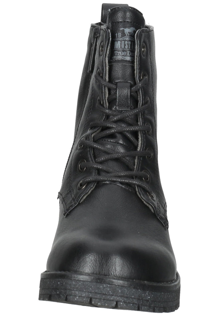 Mustang Stiefelette Lederimitat Schwarz