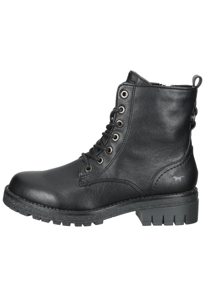 Mustang Stiefelette Lederimitat Schwarz