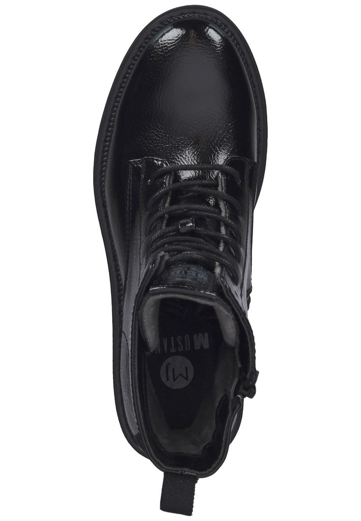 Mustang Stiefelette Lederimitat Schwarz