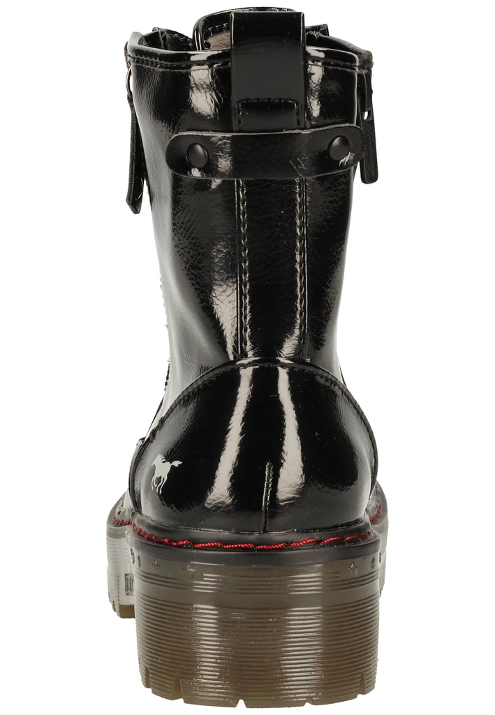 Mustang Stiefelette Lederimitat Schwarz