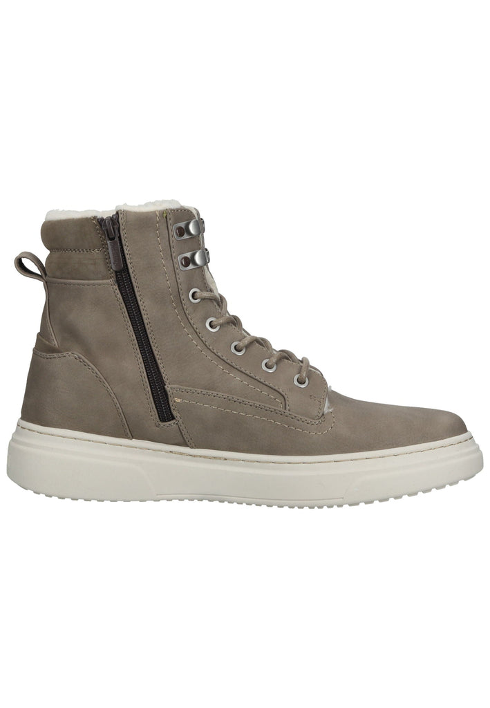 Mustang Stiefelette Lederimitat Taupe Warmfutter