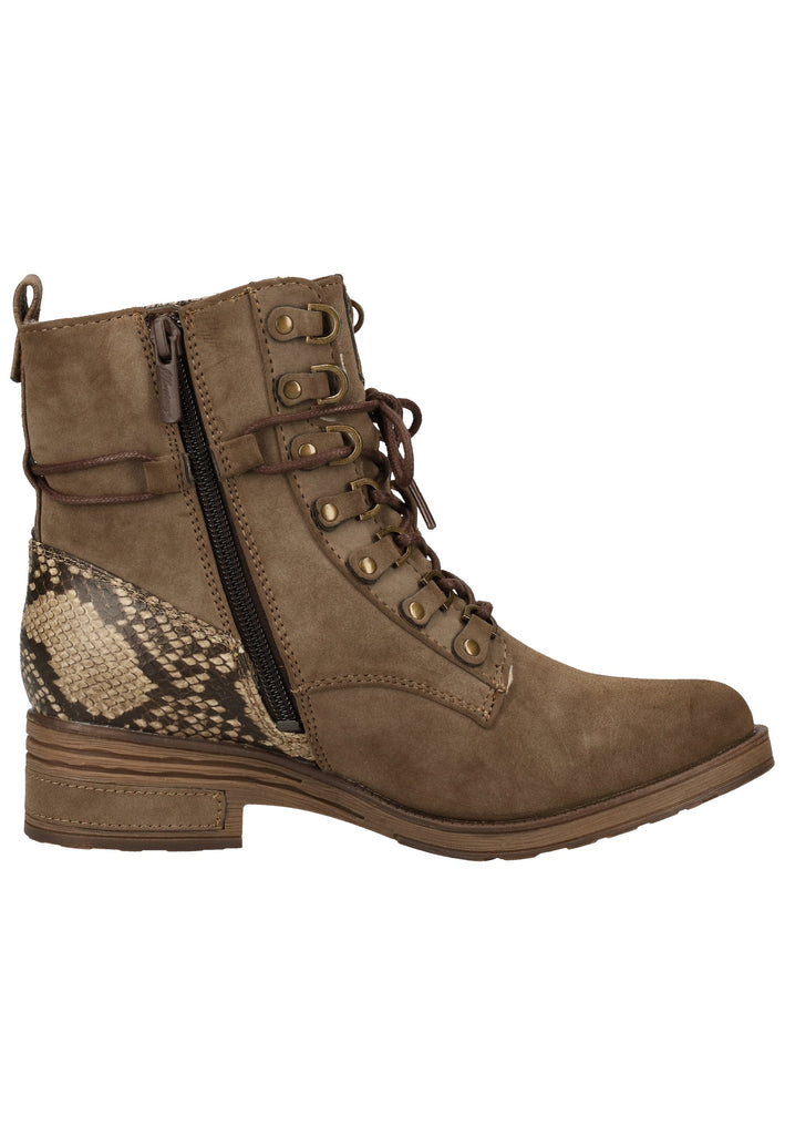 Mustang Stiefelette Lederimitat Taupe Warmfutter