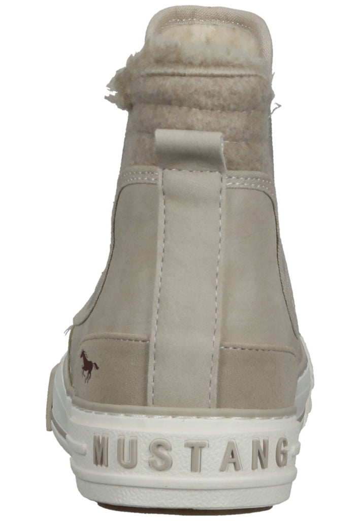 Mustang Stiefelette Lederimitat/Textil Beige Warmfutter
