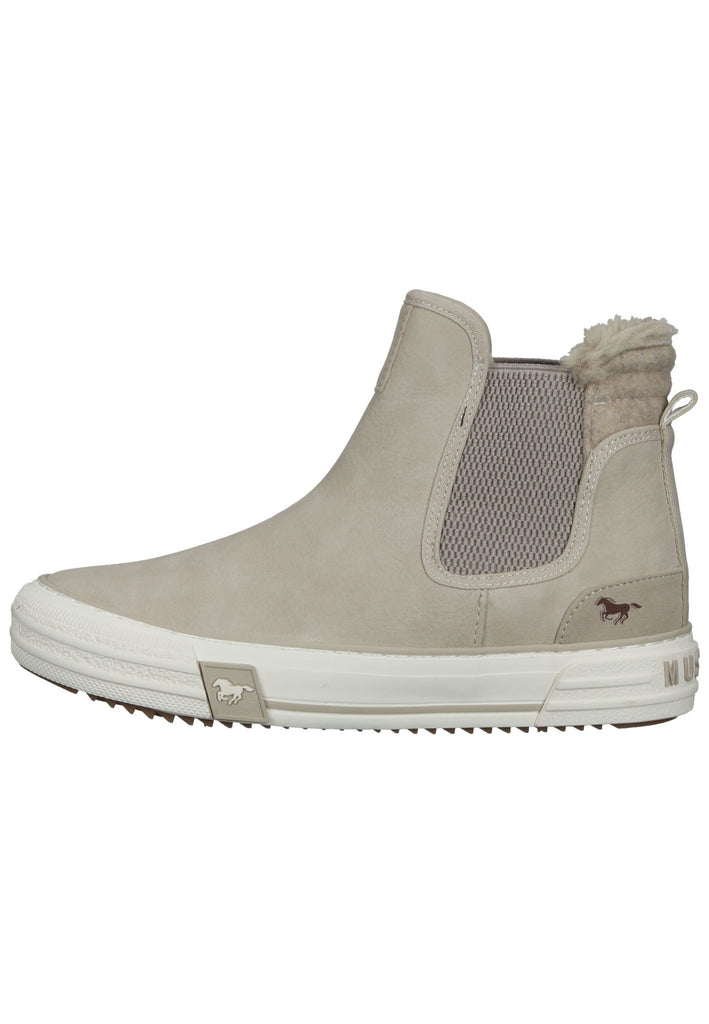 Mustang Stiefelette Lederimitat/Textil Beige Warmfutter